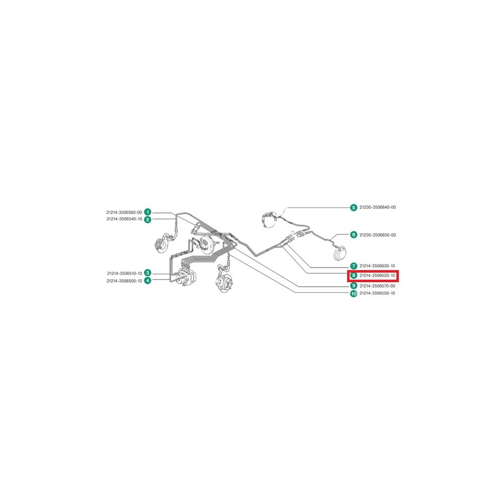ABS-Trompete AVTOVAZ 21214-3506620-10