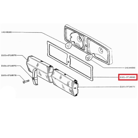 Dichtung für Rücklicht 2101-3716080