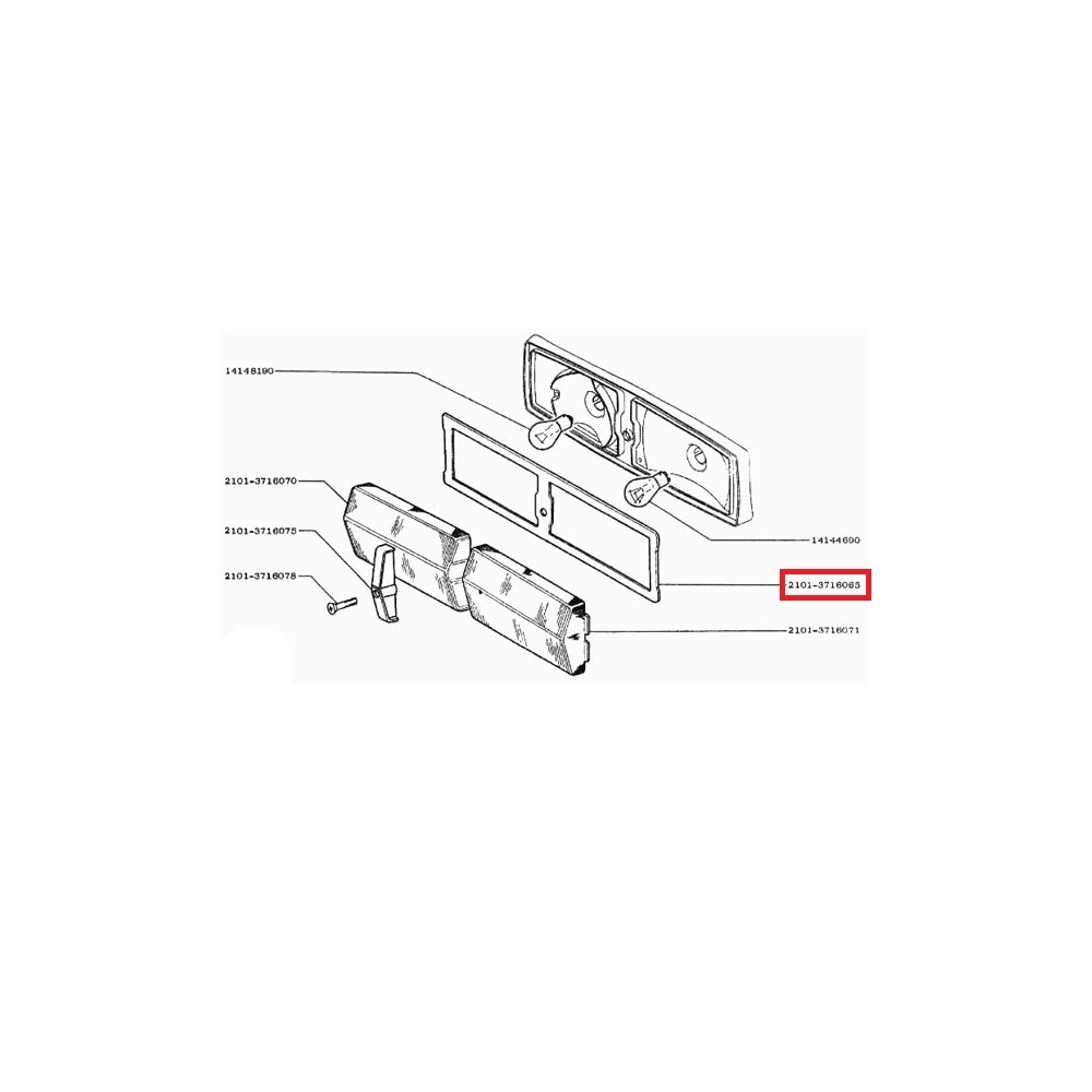 Dichtung für Rücklicht 2101-3716080