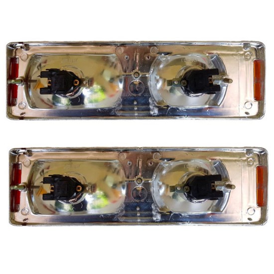 Rücklicht Rechts+Links SET Chrom 21011-3716010+3716011