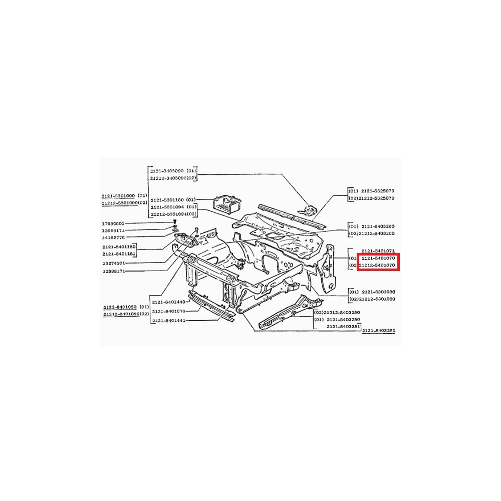 Reparaturteil innen links 2121-5401071