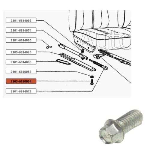 Schraube des Sitzmechanismus M8x16 2105-6810054