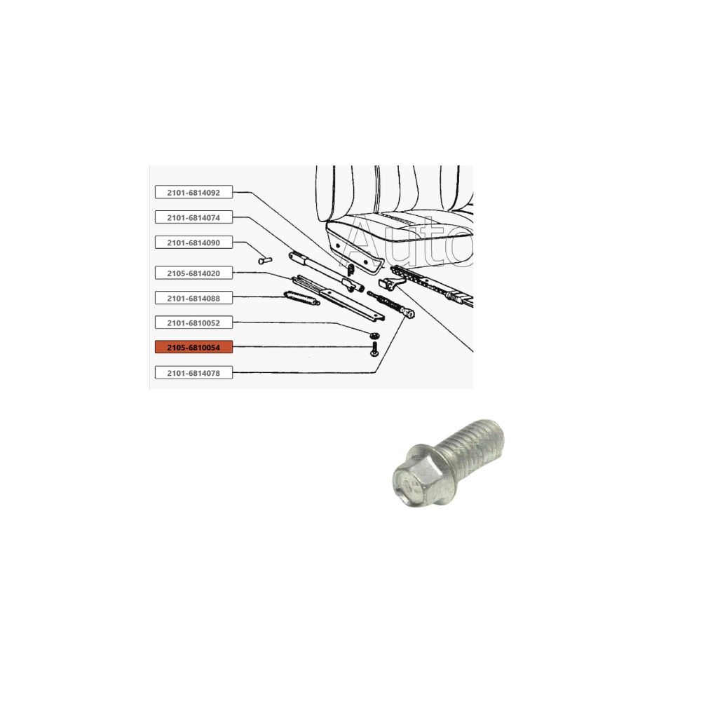 Schraube des Sitzmechanismus M8x16 2105-6810054
