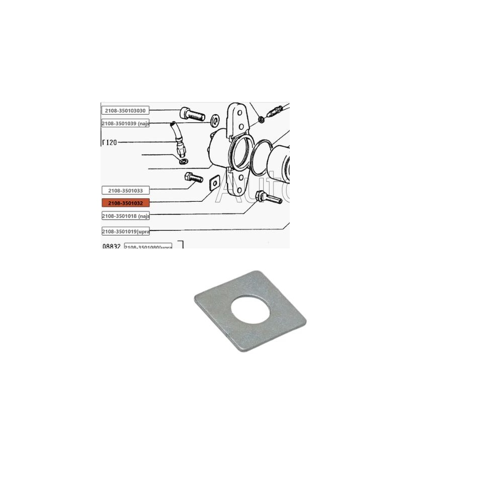 Sicherungsscheibe für Bremssattel 2108-3501032