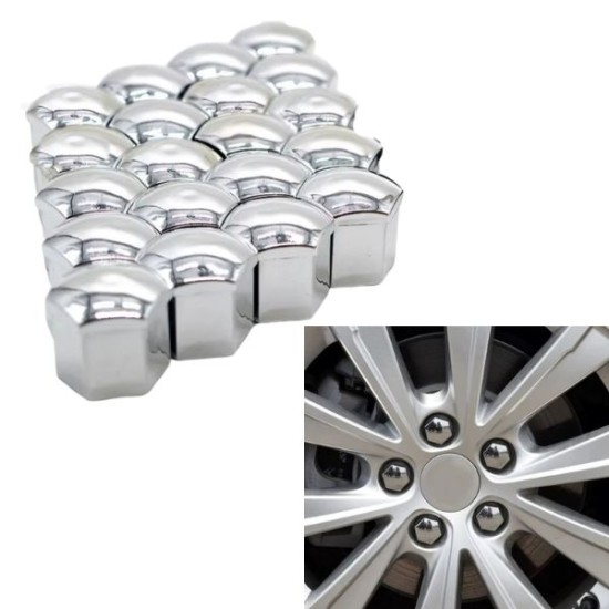 Auto-Radmutternschützer silber